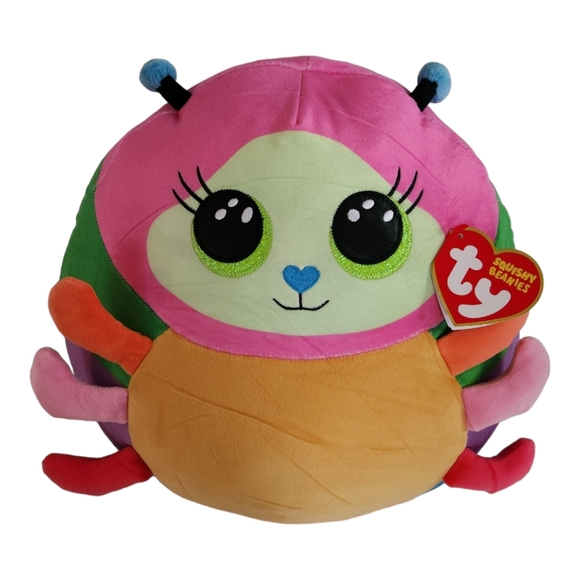 NWT - TY Squishies Beanies Plush - NESSA the Caterpillar  14" Large - Picture 1 of 11